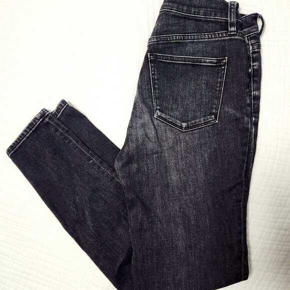 J Crew 9" High-Rise Toothpick Dark Jean in Charcoal Wash Size 27 - Picture 4 of 4